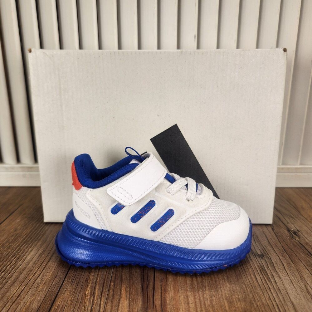 Adidas X_PLRPHASE EL I Infant Size 5K White Blue Athletic Sneakers Shoes IG1520